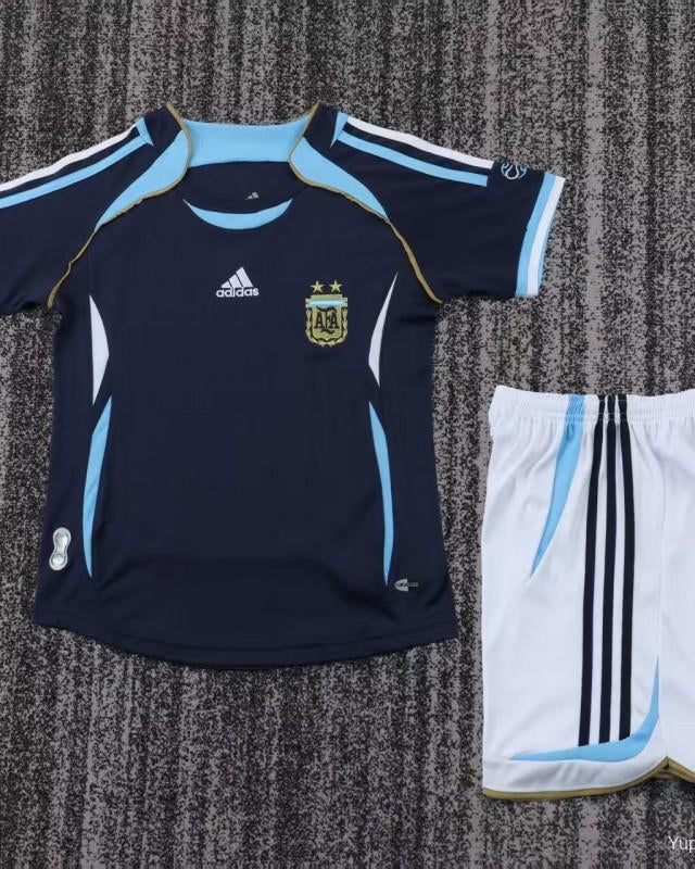 Retro Kids 2006 Argentina Away Jersey GOATORG STORE