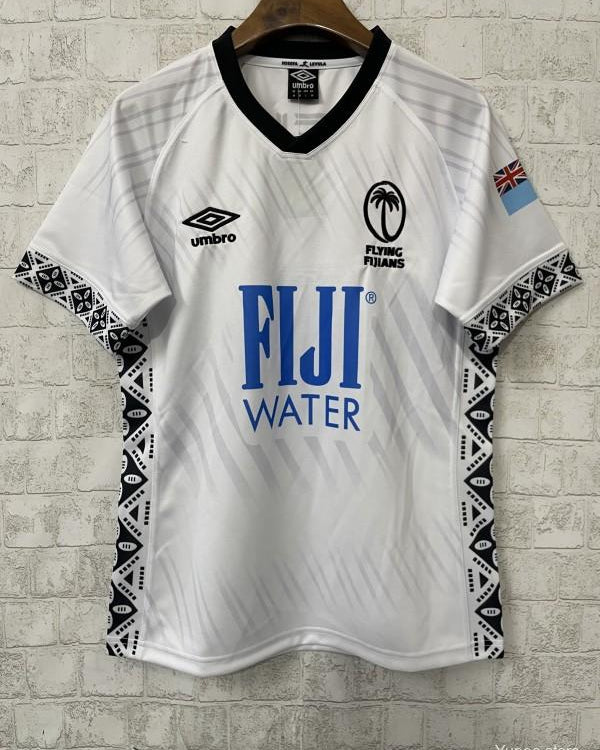 2026 Fiji Flying Fijians White Jersey with Indigenous Patterns - GOATORG STORE