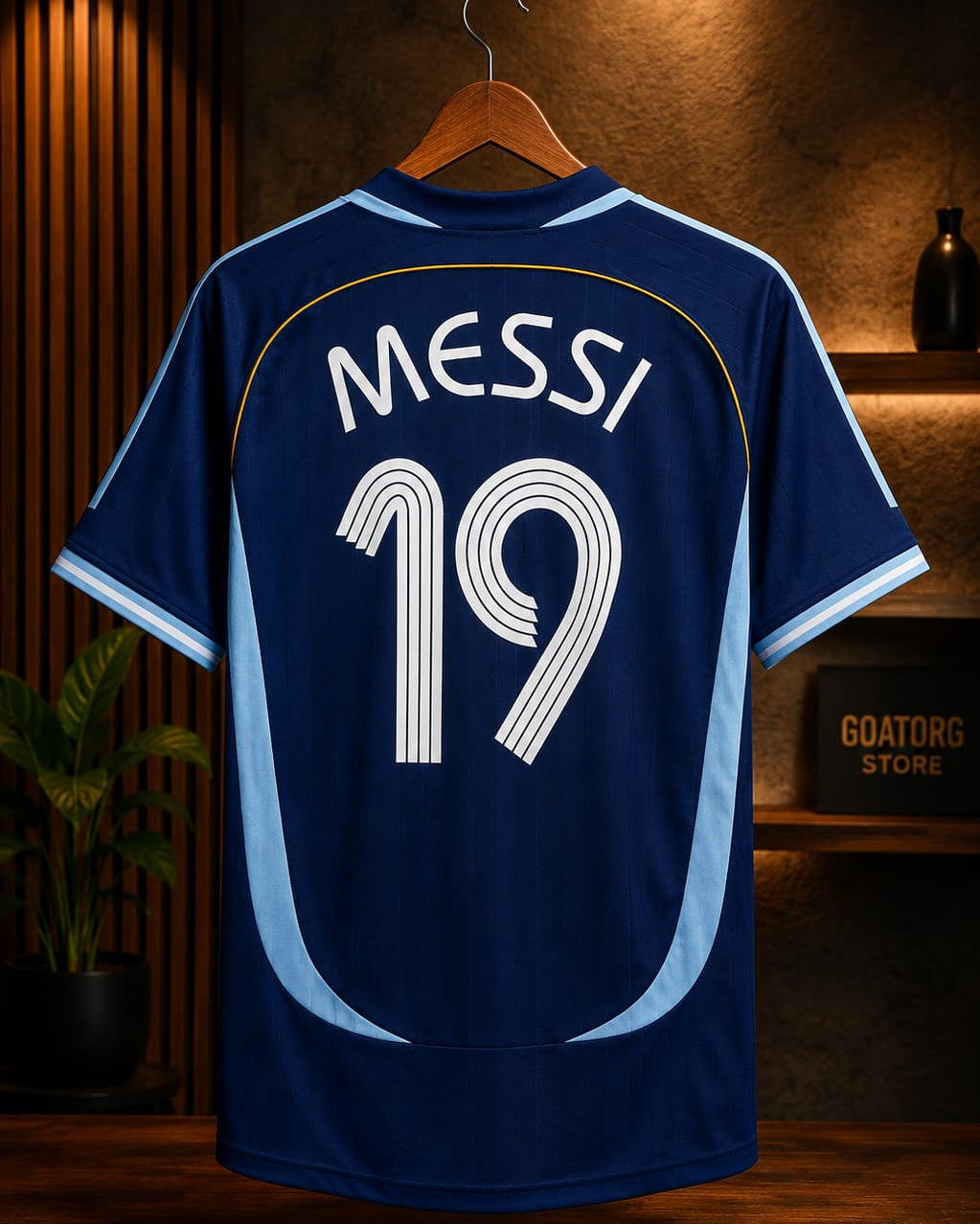 2006 Argentina Away Messi #19 Retro Jersey GOATORG STORE