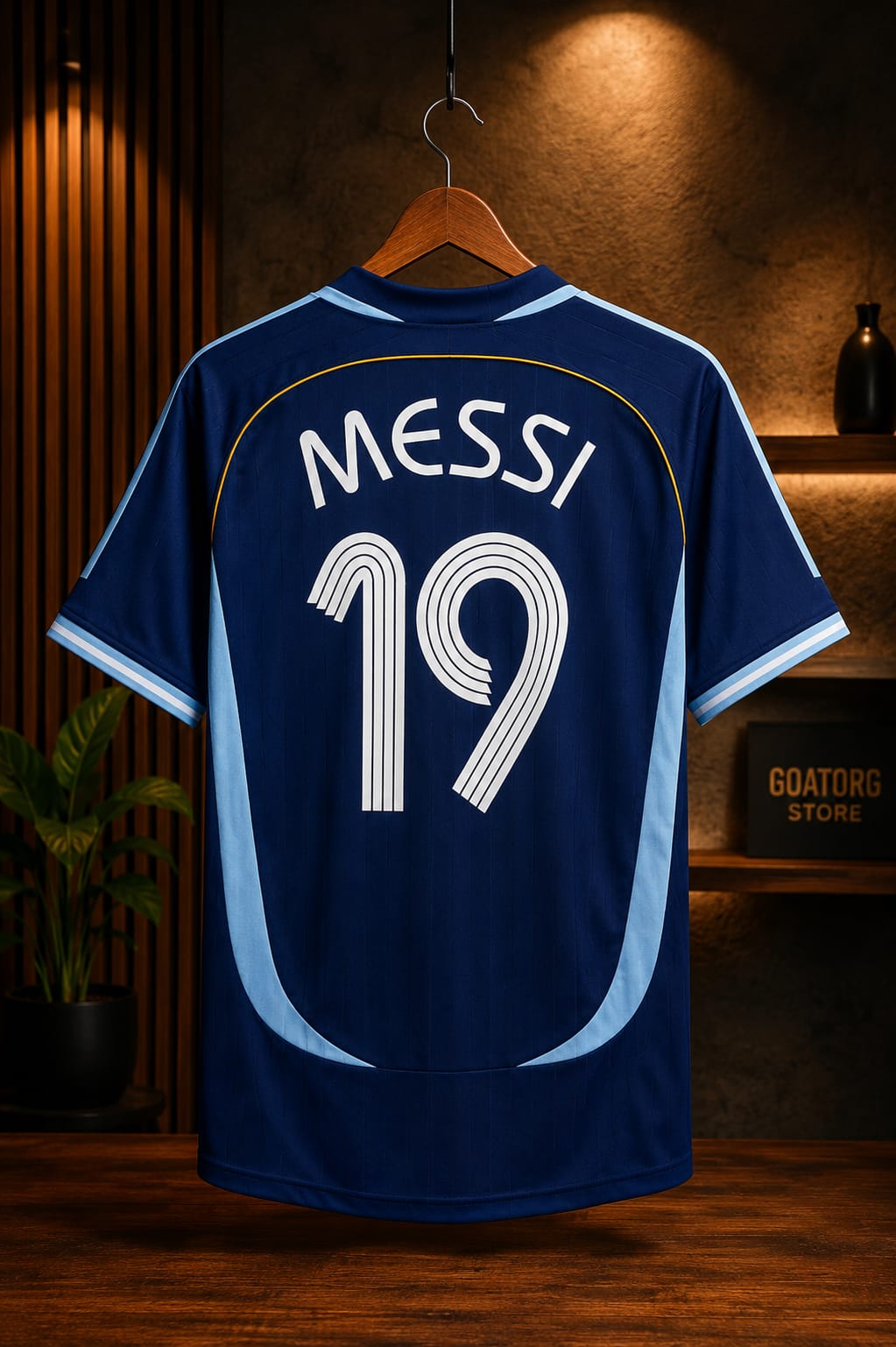 2006 Argentina Away Messi #19 Retro Jersey GOATORG STORE