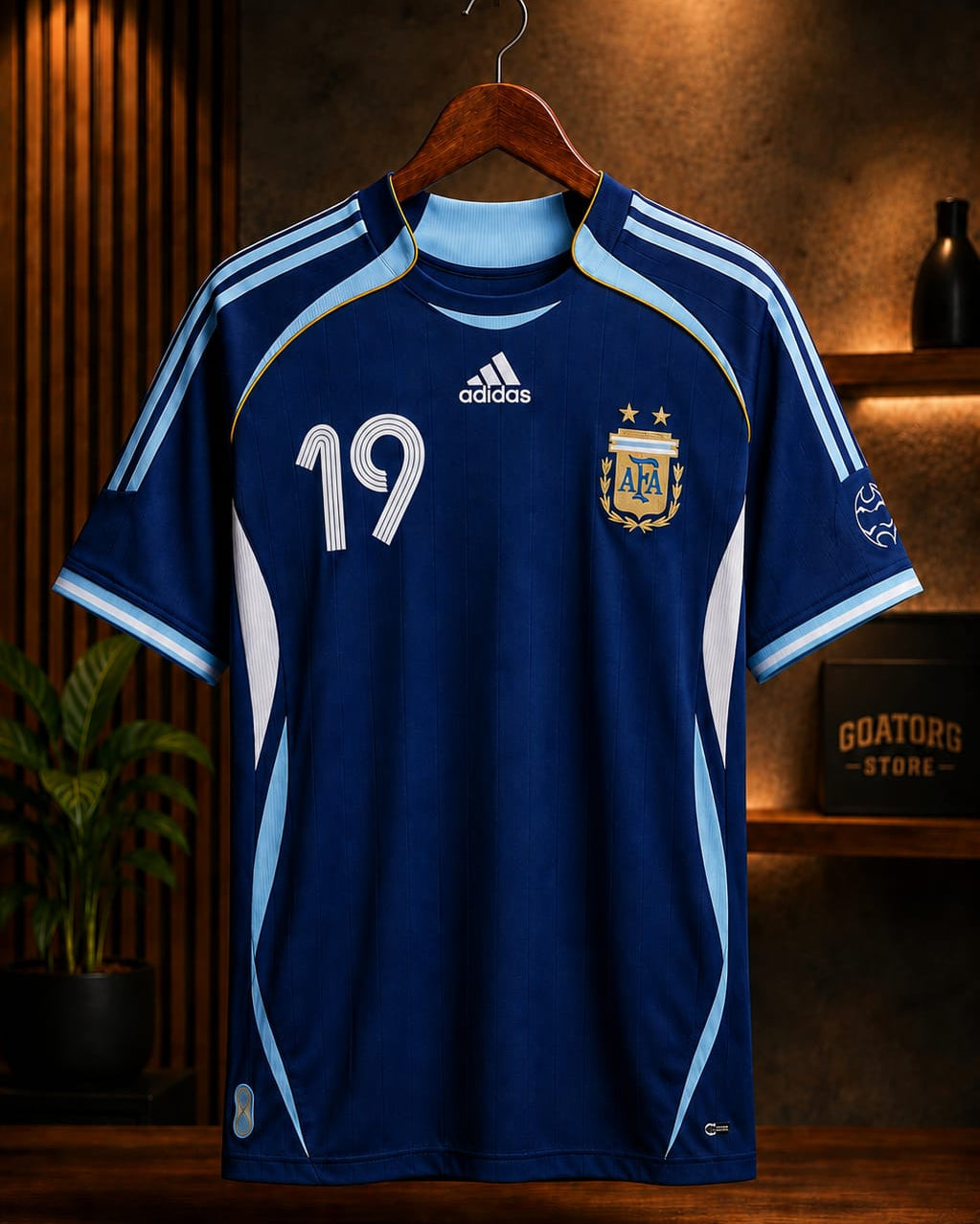 2006 Argentina Away Messi #19 Retro Jersey GOATORG STORE