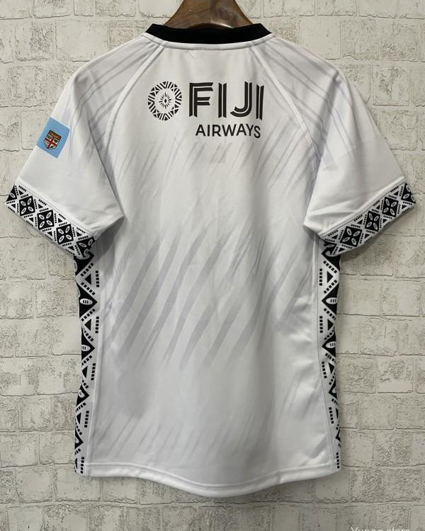 2026 Fiji Flying Fijians White Jersey with Indigenous Patterns - GOATORG STORE