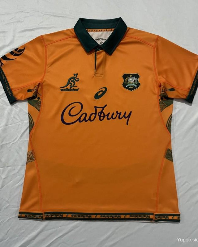 2026 Australia Wallabies Gold with Green Accents Jersey GOATORG STORE