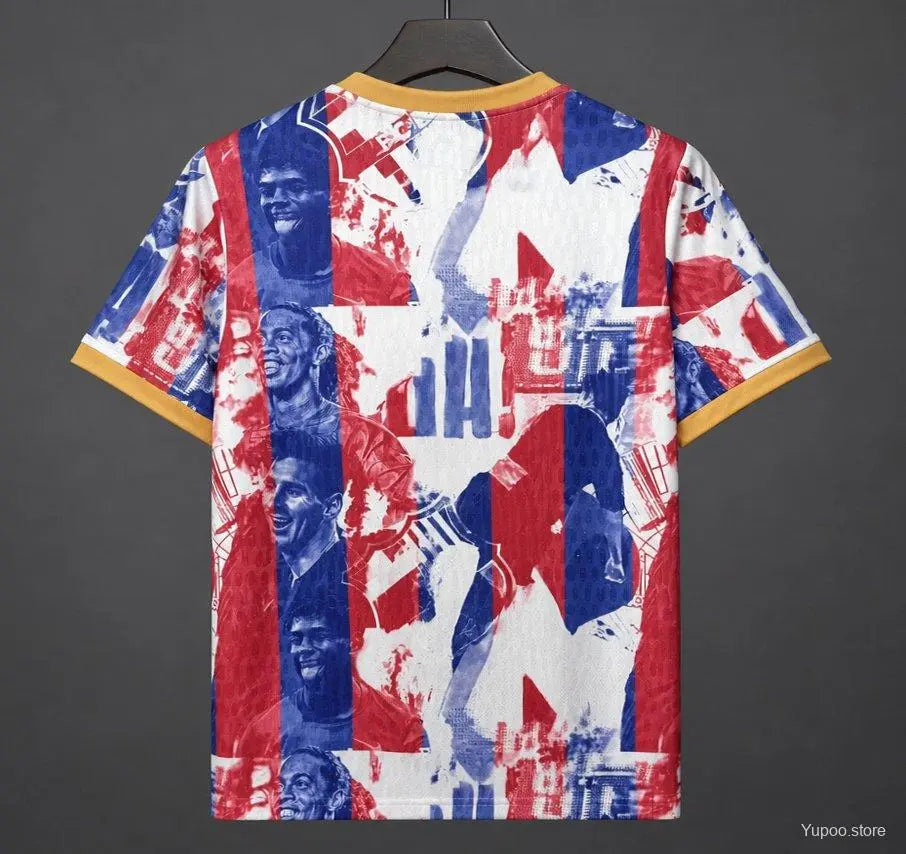 26/27 Barcelona Special “Legends” Graphic White/Blue/Red Commemorative Jersey GOATORG STORE