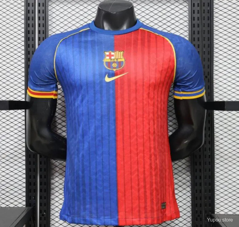 Player Version 26/27 FC Barcelona Royal Blue & Garnet Red Vertical Stripes Special Edition Jersey GOATORG STORE