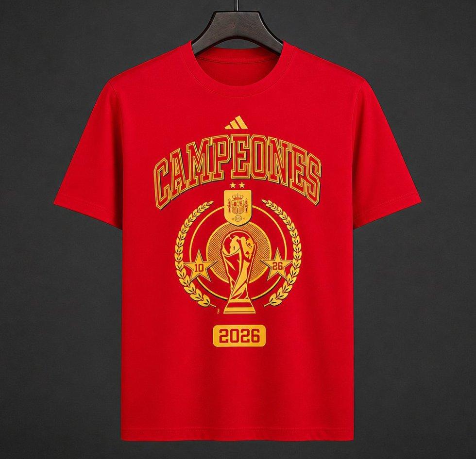 2026 Spain World Cup Champion Red T-Shirt GOATORG STORE