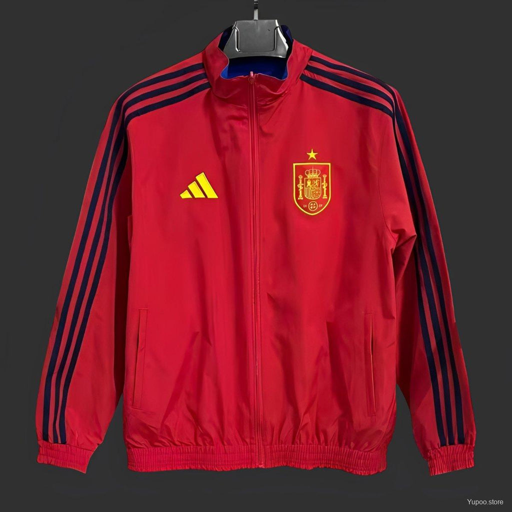 2026 Spain Home Red Full-Zip Windbreaker - GOATORG STORE