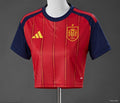 2026 Spain Home Women’s Crop Top Style Jersey GOATORG STORE