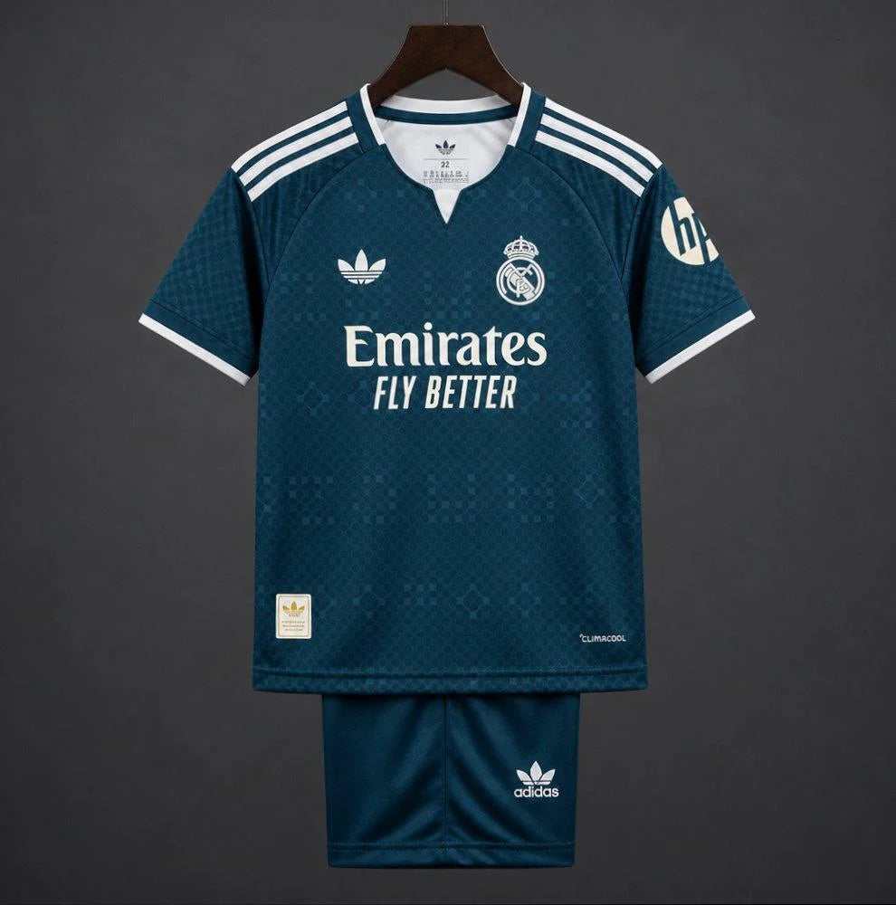 26/27 Kids Real Madrid Away Jersey Kit GOATORG STORE