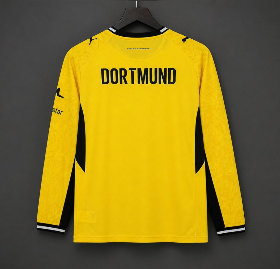 26/27 Borussia Dortmund Long Sleeve Home Fan Jersey Borussia Dortmund