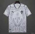 2026 Portugal White with Grey Azulejo Tile and Floral Tapestry Pattern Special Edition Fan Jersey