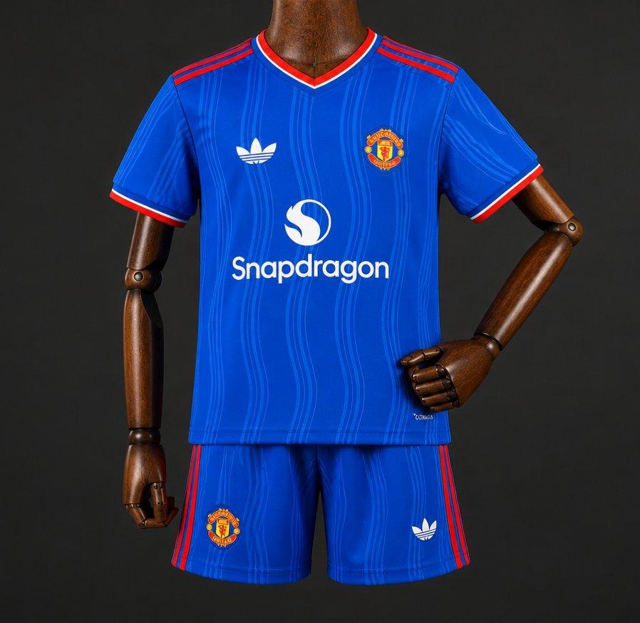 26/27 Kids Manchester United Away Blue Jersey GOATORG STORE