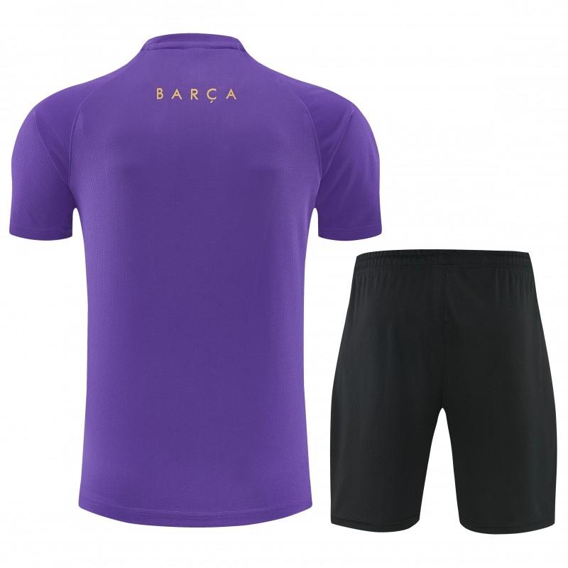 26/27 Barcelona Purple & Black Short Sleeve + Soccer Shorts - GOATORG STORE