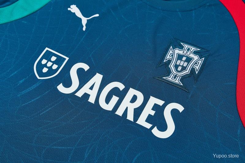 26/27 Portugal Dark Teal Short Sleeve+Soccer Shorts