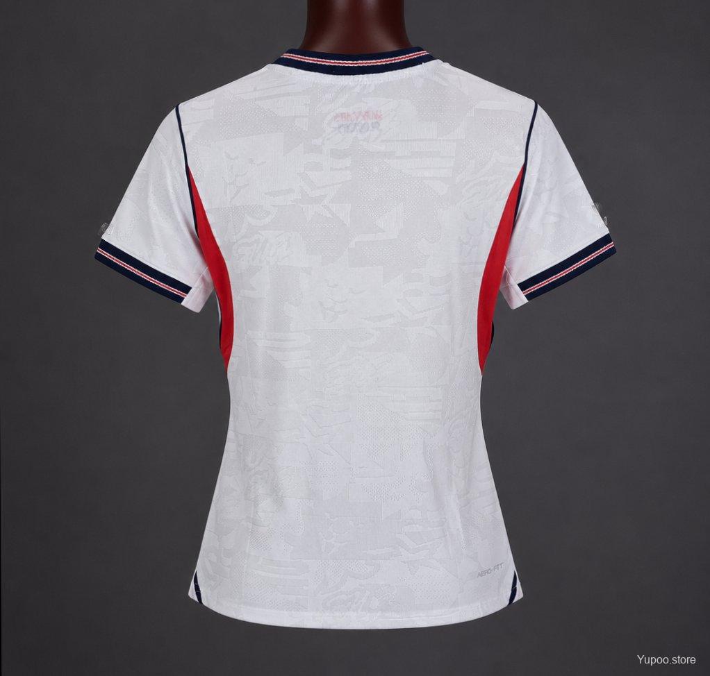 Player Version 2026 Women's England Home Jersey - GOATORG STORE