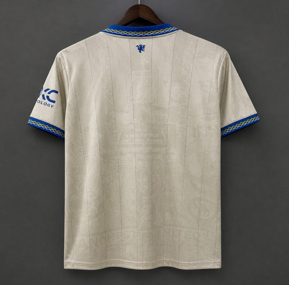 26/27 Manchester United Third Cream Blue Jersey GOATORG STORE
