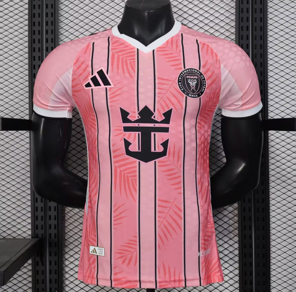 25/26 Inter Miami CF Pink with Palm Leaf and Stripes Player Version Jersey GOATORG STORE
