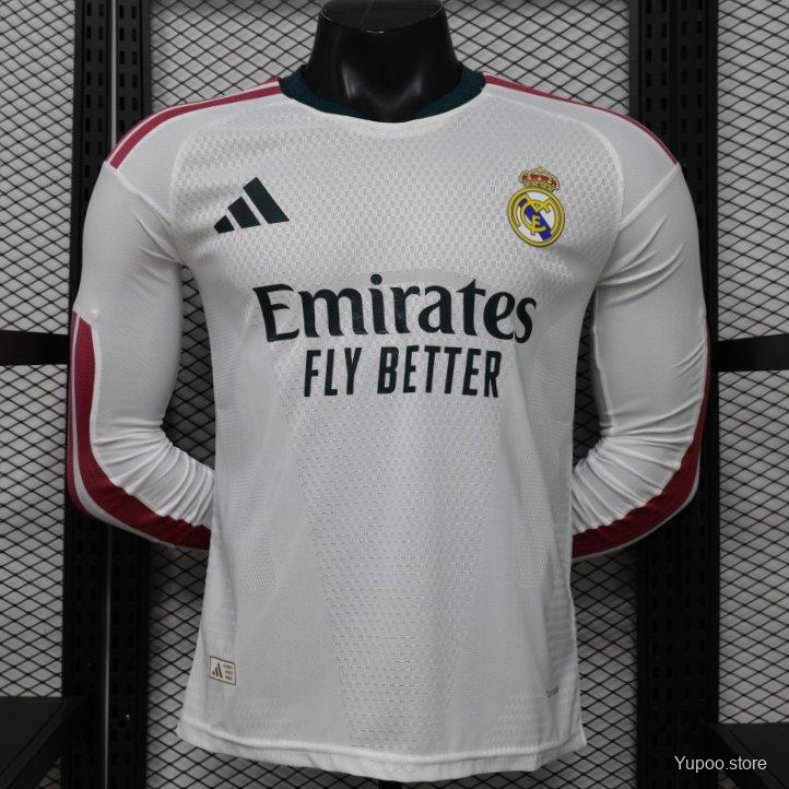 26/27 Real Madrid Long Sleeve Home Player Version Jersey GOATORG STORE