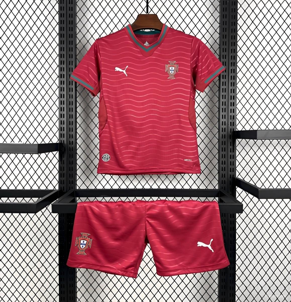 2026 Portugal Home Kids Jersey