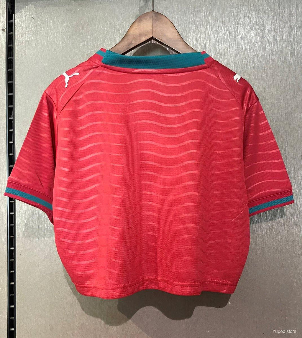 2026 Portugal Women's Cropped Home Jersey - GOATORG STORE