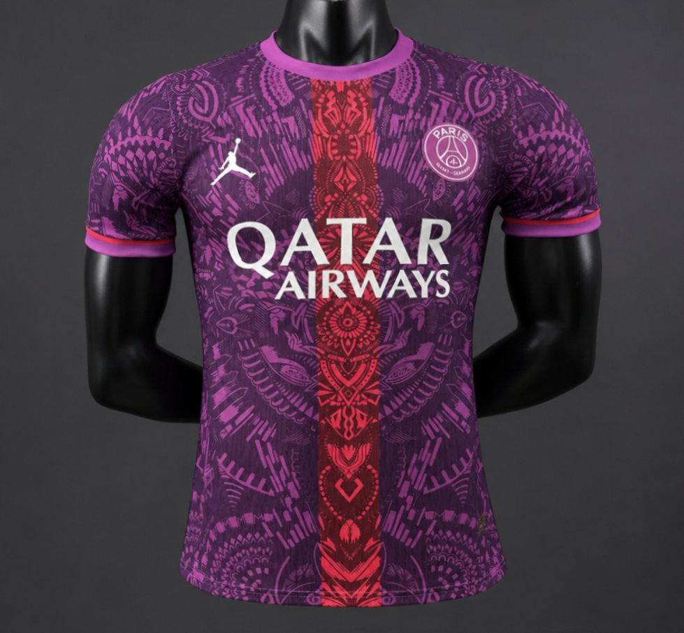 Player Version 26/27 Paris Saint-Germain Purple with Tribal Pattern Special Edition Jersey GOATORG STORE