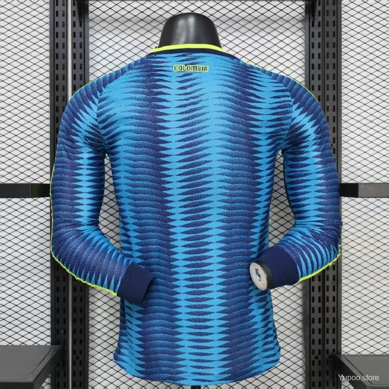 Player Version 2027 Colombia Away Long Sleeve Jersey - GOATORG STORE