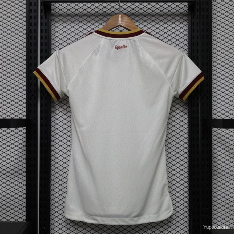 Women's 2026/27 Spain White Away Jersey - Player Version - GOATORG STORE