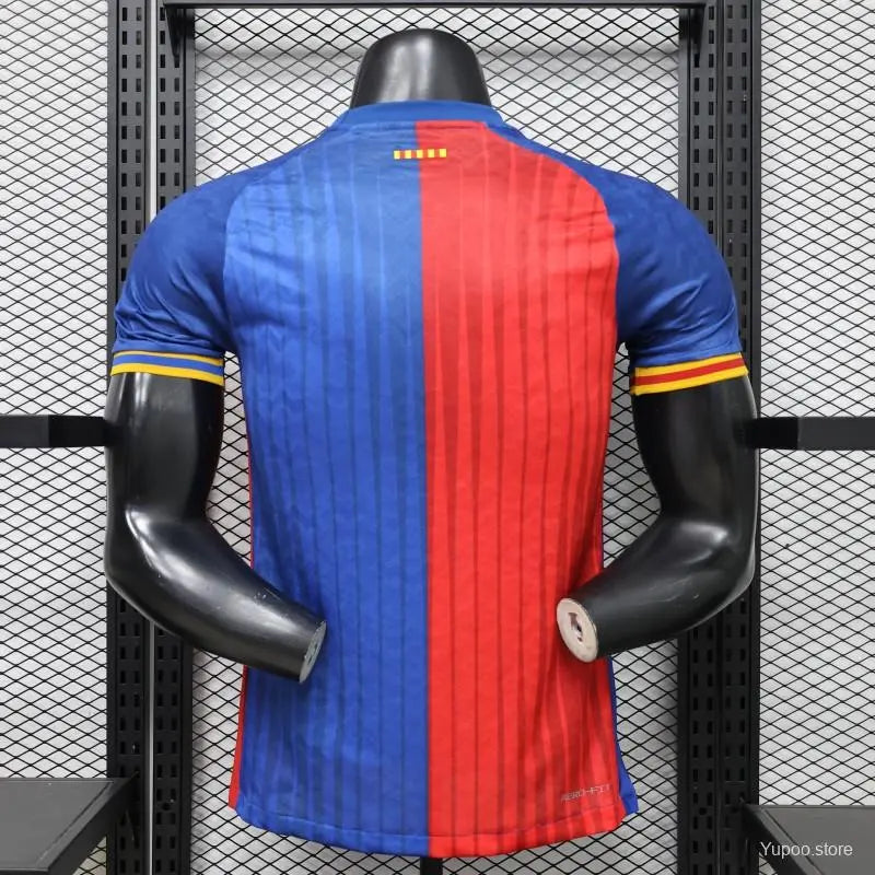 Player Version 26/27 FC Barcelona Royal Blue & Garnet Red Vertical Stripes Special Edition Jersey GOATORG STORE