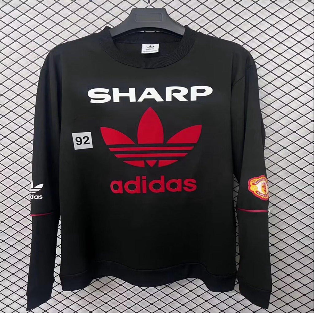 26/27 Manchester United Black Adidas Originals Bringback 90/92 Sweatshirt GOATORG STORE