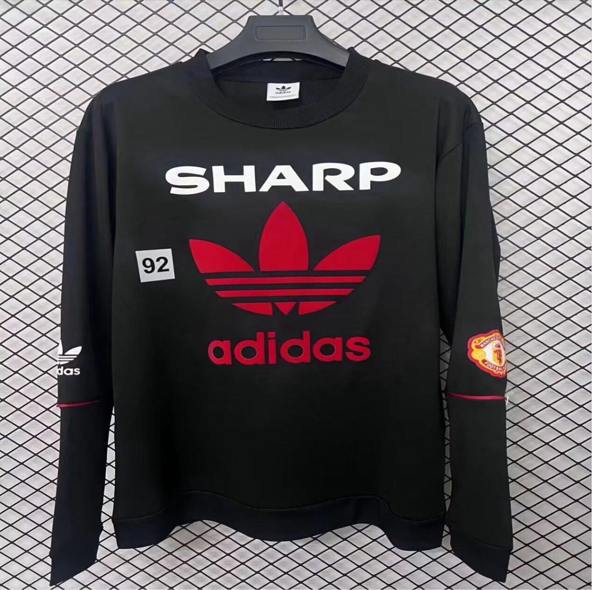 26/27 Manchester United Black Adidas Originals Bringback 90/92 Sweatshirt GOATORG STORE