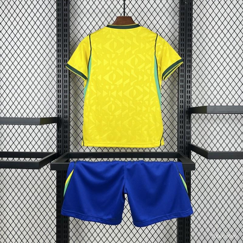 Brazil 2026 Kids Home Jersey
