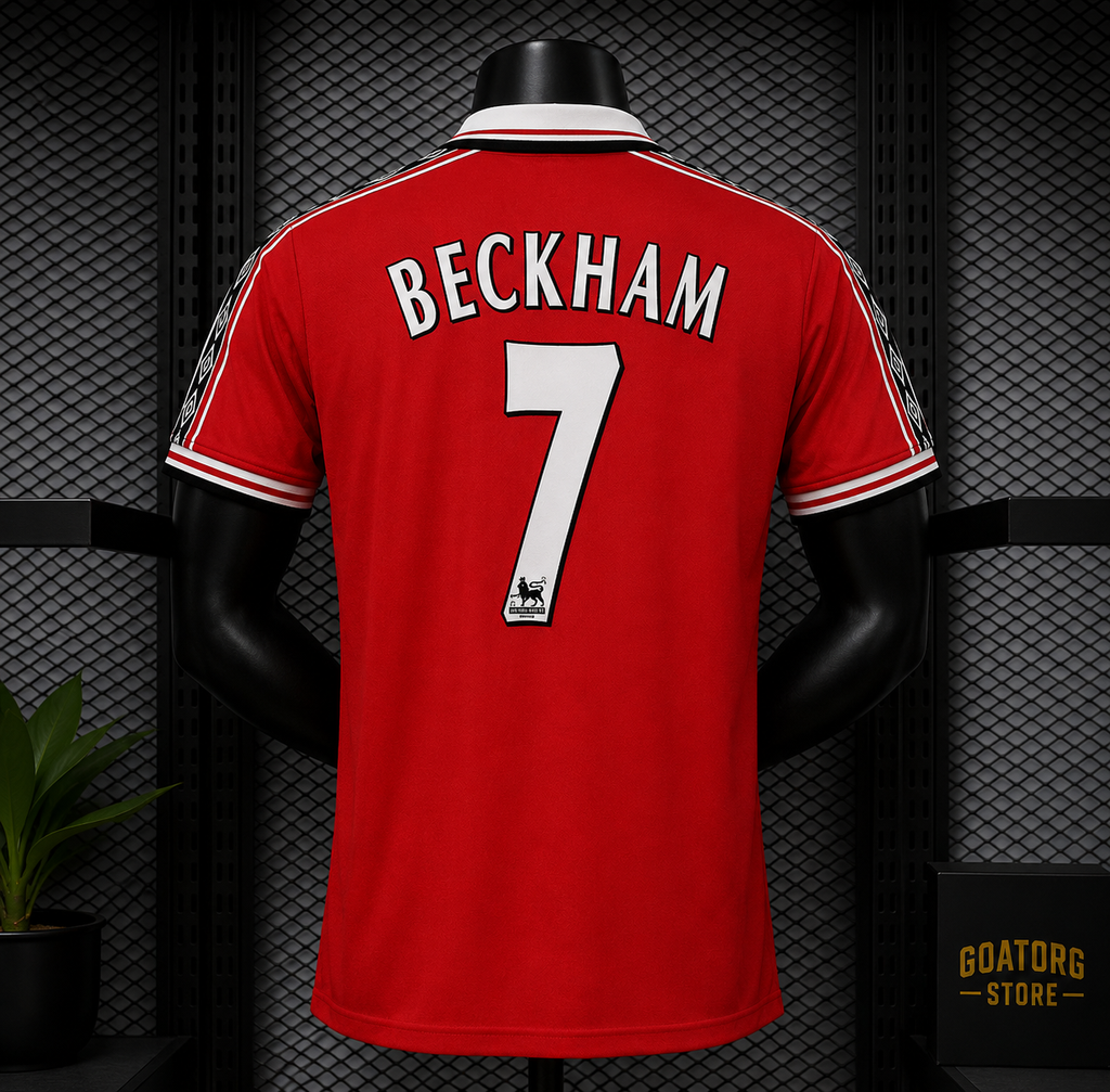 Retro 1998/99 Manchester United Home Beckham #7 Jersey