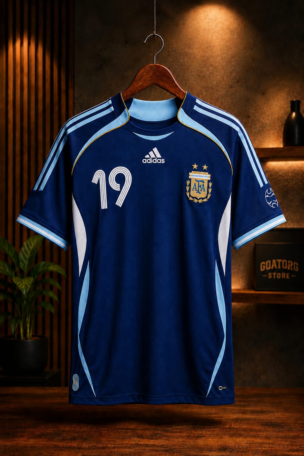 2006 Argentina Away Messi #19 Retro Jersey GOATORG STORE