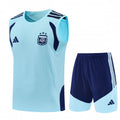 26/27 Argentina Sky Blue Sleeveless Training Vest + Soccer Shorts Set