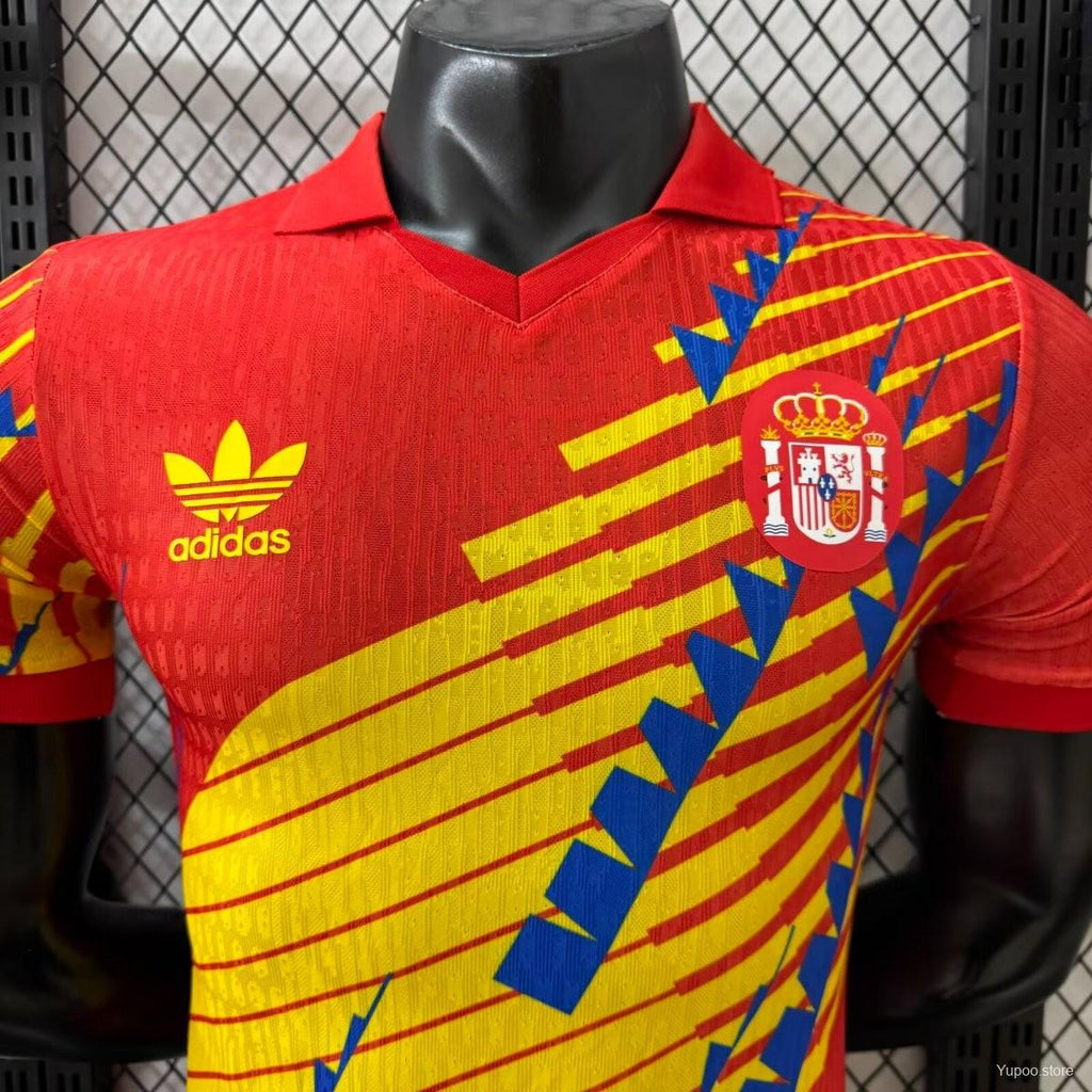 Player Version 2026 Spain 1993 Adidas Remake Home Jersey - GOATORG STORE