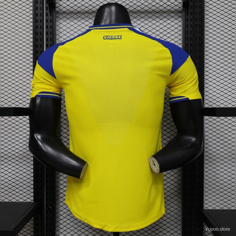 2026 Sweden Home Player Jersey