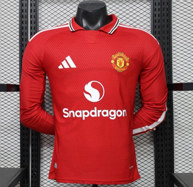 26/27 Manchester United Home Long Sleeve Player Version Jersey GOATORG STORE