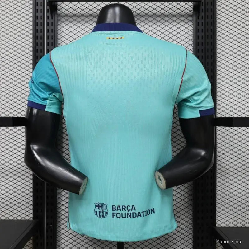 Player Version 26/27 FC Barcelona Teal & Aqua Blue Third Jersey GOATORG STORE
