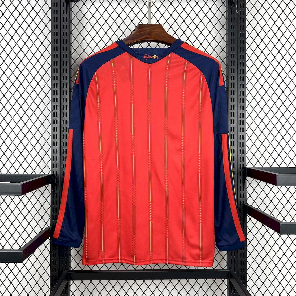 2026 Spain Home Long Sleeve Fan Jersey