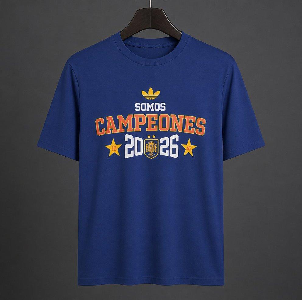 2026 Spain World Cup Champion Blue T-Shirt GOATORG STORE