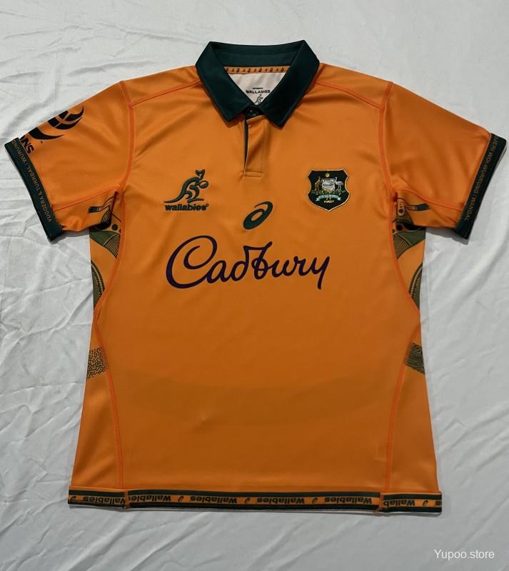 2026 Australia Wallabies Gold with Green Accents Jersey GOATORG STORE