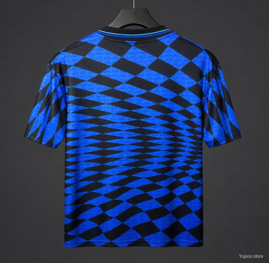 2026 Argentina x Thrasher x AFA Jersey With Blue Checkered Pattern