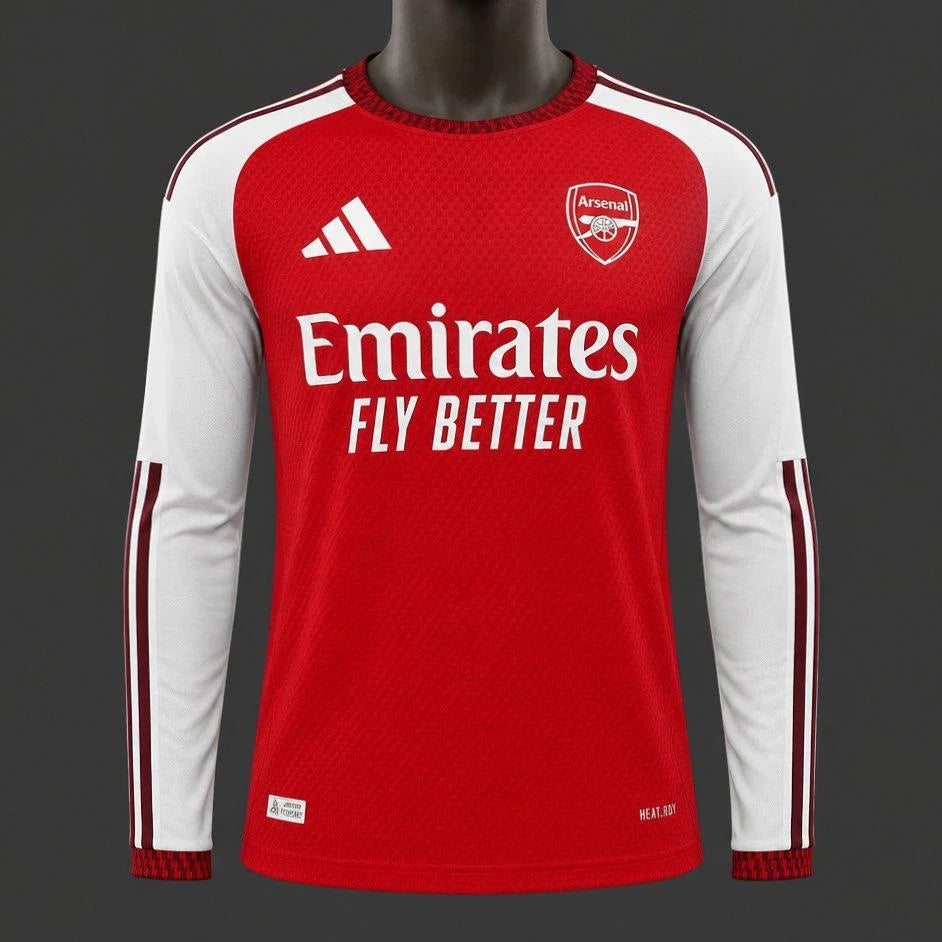 26/27 Arsenal Home Long Sleeve Player Version Jersey GOATORG STORE