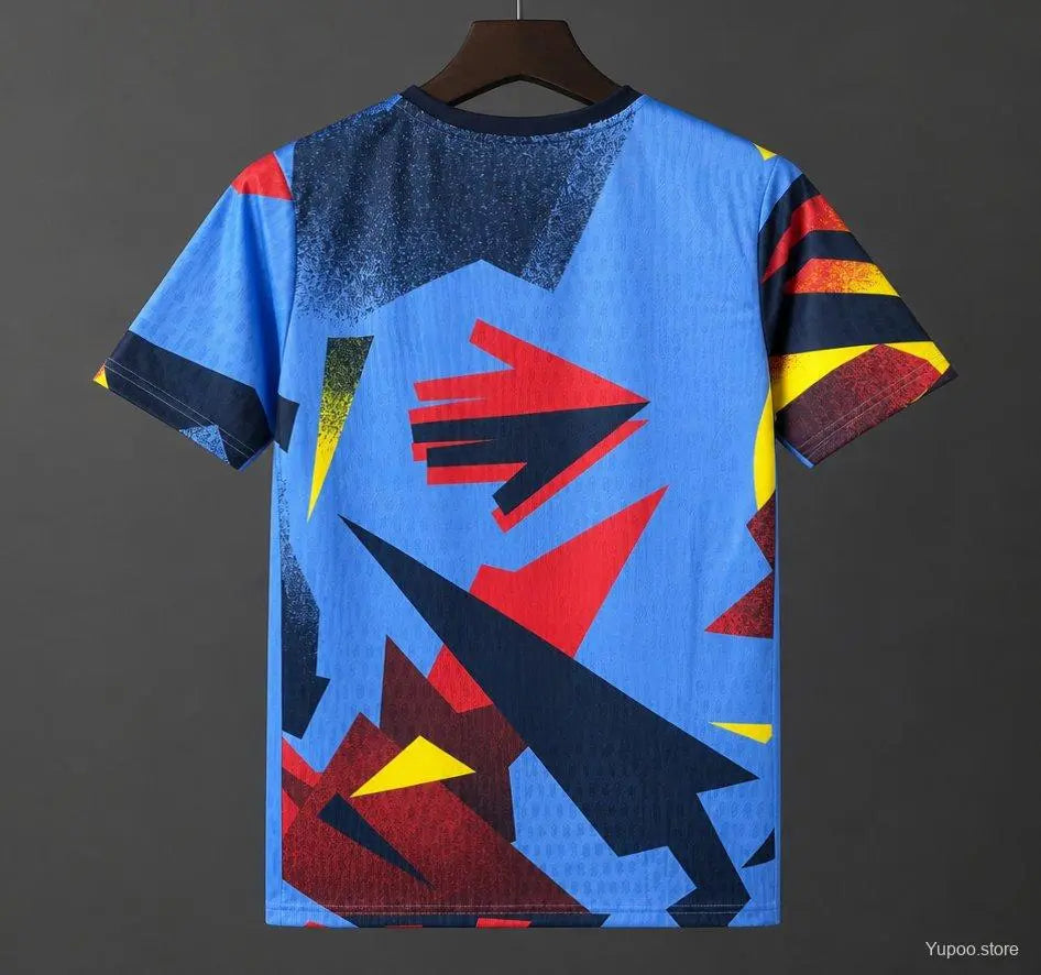 26/27 Barcelona Special Edition Abstract Geometric Blue/Red/Yellow Jersey GOATORG STORE