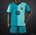 2026/27 Kids Barcelona Teal Third Jersey Kit - GOATORG STORE