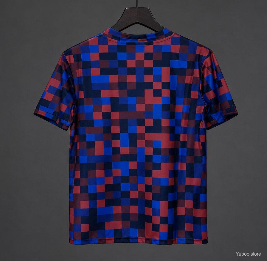 26/27 Barcelona Pre-Match Shirt Pixelated Blaugrana Jersey - GOATORG STORE