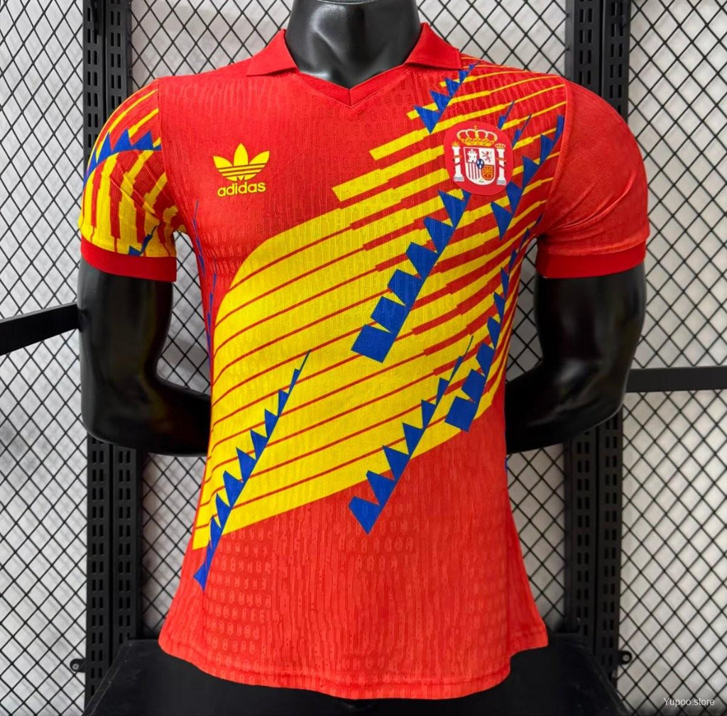Player Version 2026 Spain 1993 Adidas Remake Home Jersey - GOATORG STORE