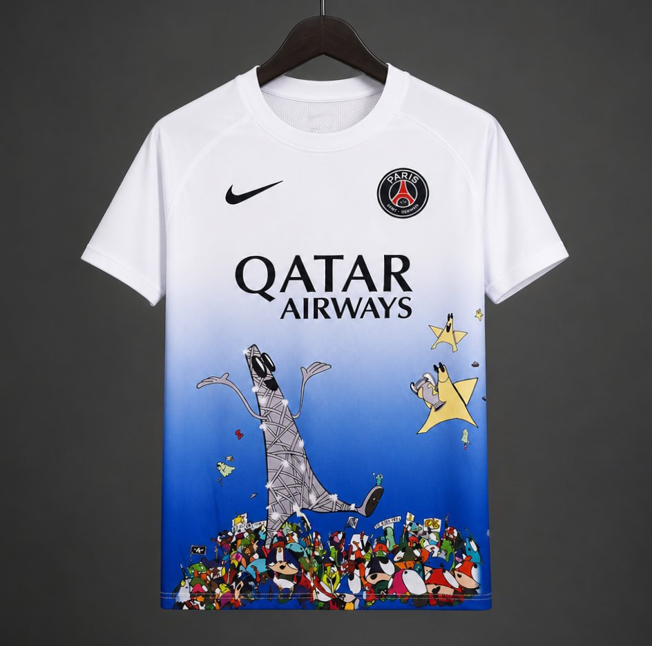 25/26 PSG Champions Art by Edgar Plans Version Jersey GOATORG STORE