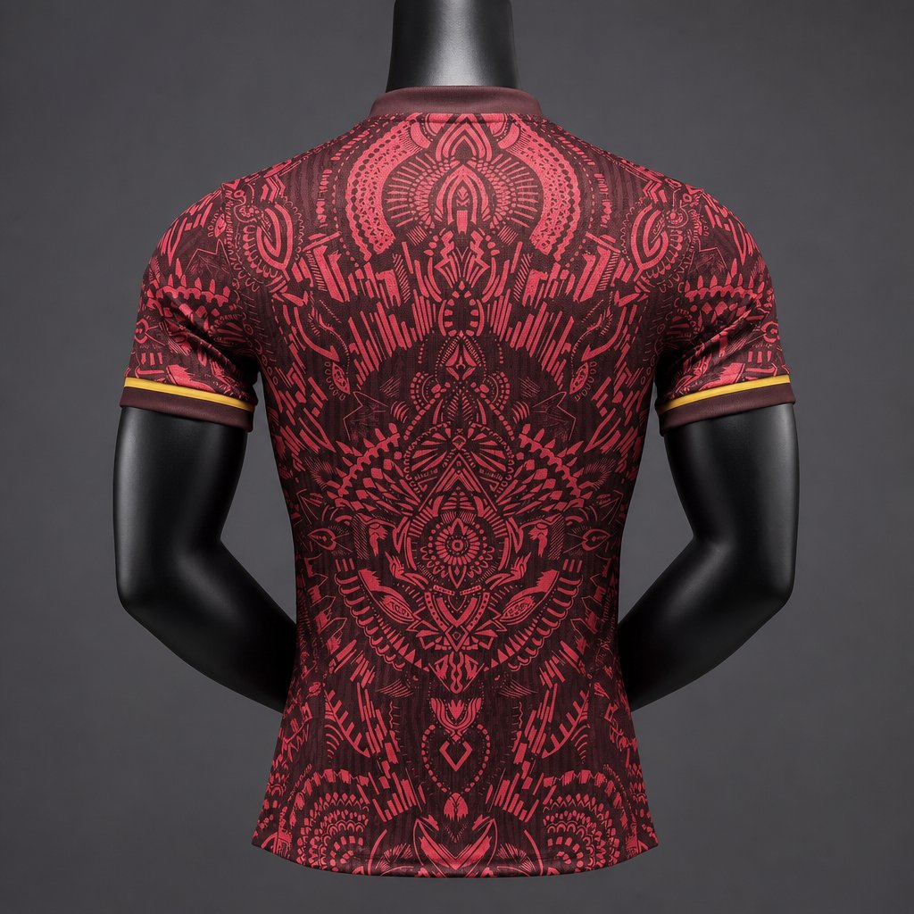 Player Version 26/27 Paris Saint-Germain Dark Red with Tribal Pattern Special Edition Jersey GOATORG STORE