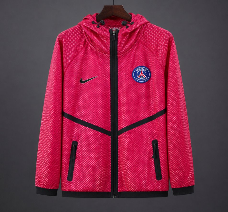 26/27 PSG Lightweight Breathable Mesh Windbreaker Pink Jacket GOATORG STORE